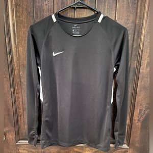 Boys Black Nike Long Sleeve Shirt